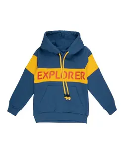 هودی پسرانه نخی آبی نفتی سون پون Seven Poon کد B743