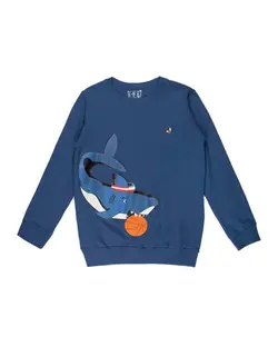 سویشرت پسرانه دورس جلو بسته آبی نفتی سون پون Seven Poon کد B740