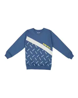 سویشرت پسرانه دورس جلو بسته آبی نفتی بلند سون پون Seven Poon کد B738