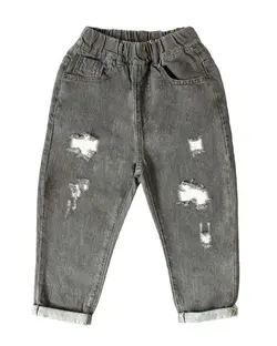 شلوار بچگانه جین مام استایل طوسی کیدز پرو Kids Pro