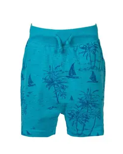 شلوارک پسرانه نخی آبی هاوایی جامبو