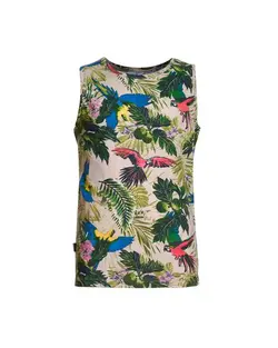 تاپ پسرانه یقه گرد نخی کرم ترانوا