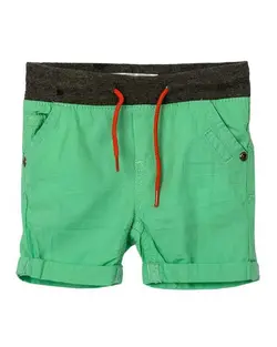 شلوارک پسرانه نوزادی نخی سبز جمو