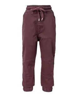 شلوار پسرانه کتان دمپا کش زرشکی Piano