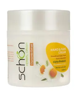 کرم مرطوب کننده دست و صورت شون Schon حاوی عصاره بابونه 150ml