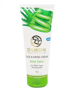 کرم مرطوب کننده دست و صورت دیلمون Dilmon حاوی عصاره آلوئه ورا مناسب انواع پوست 75ml