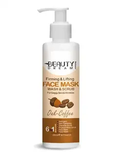 فیس واش و ماسک لایه بردار صورت ژینووا سفت کننده مدل بلوط و قهوه