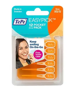 مسواک بین دندانی ته‏ په Easy Pick سایز XS/S نارنجی بسته 12 عددی