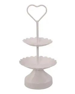 ظروف سرو مدل 2 طبقه سفید کارولند شاپ Karoland Shop کد PJ-109599