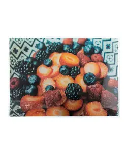 تخته گوشت شیشه ای نشکن آدرینا Adrina طرح میوه