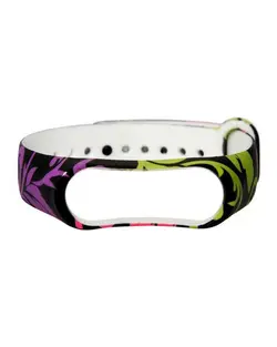 بند سیلیکونی طرح دار مچ بند هوشمند شیائومی مدل Mi Band 3