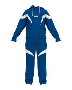 ست هودی و شلوار بچگانه آبی سفید برشاد Bershad مدل M406