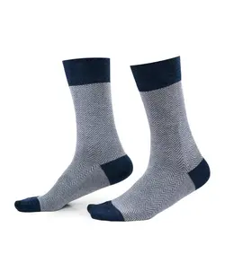 جوراب مردانه ساقدار نخ کتان طوسی سرمه ای جوپا Joopa