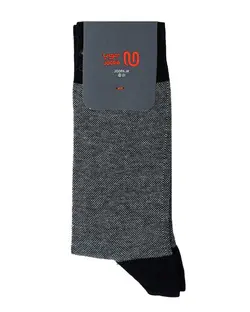 جوراب مردانه ساقدار نخ کتان طوسی مشکی جوپا Joopa