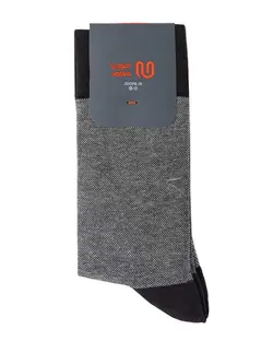 جوراب مردانه ساقدار نخ کتان سفید قهوه ای جوپا Joopa