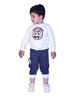 ست بلوز و شلوارک بچگانه سفید برشاد Bershad مدل P403