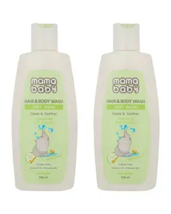 شامپو مو و بدن نوزاد ماما بیبی Mama Baby حجم 200ml مدل Soft Wash بسته 2 عددی