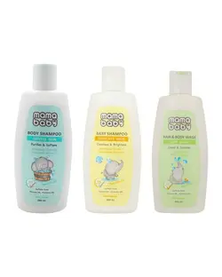 شامپو مو و بدن ماما بی بی Mama Baby مدل BYG حجم 200ml بسته 3 عددی