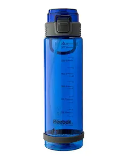 قمقمه ورزشی آبی کاربنی شفاف طرح ریباک Reebok حجم 800ml