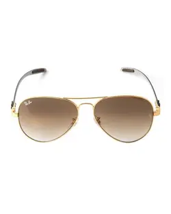 عینک آفتابی کرومانس گرادینت RB8317 Pilot ری بن Ray Ban طلایی قهوه ای