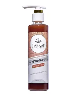 ژل شستشوی صورت ایلابرت Ilabrat مدل Pure Coffee And Caffeine And Oak حاوی عصاره قهوه و بلوط 210ml