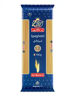 اسپاگتی قطر 1.2 رشته ای 700 گرمی زر ماکارون