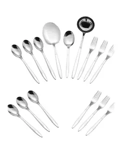 سرویس قاشق و چنگال 15 پارچه استیل جی فی نی Giffini مدل 02