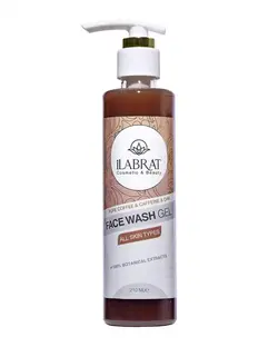 ژل شستشوی صورت ایلابرت Ilabrat حاوی عصاره قهوه و بلوط 210ml
