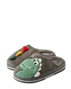 دمپایی بچگانه رو فرشی طوسی اورجینال Original مدل دایناسور