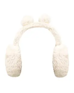 گوش گیر دخترانه خز دار سفید اورجینال Original مدل MJ-3394