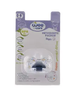 پستانک ارتودنسی سیلیکونی وی کر Wee Care مدل P115 سایز 1
