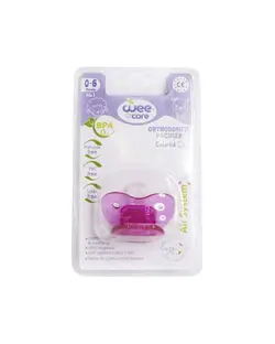 پستانک ارتودنسی سیلیکونی وی کر Wee Care سایز 1 کد 107