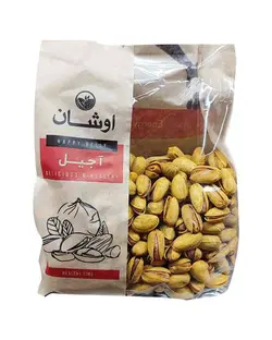 پسته اکبری نمکی زعفرانی اوشان 500 گرم