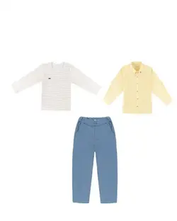 ست سه تکه لباس پسرانه فیورلا Fiorella مدل آرومان کد 43050