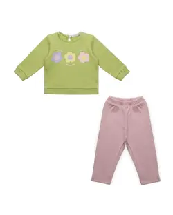 ست بلوز و شلوار دخترانه نوزادی فیورلا Fiorella مدل گلها کد 23521