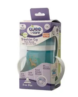 لیوان آبمیوه خوری کودک ضد چکه حجم 180 میلی لیتر وی کر Wee Care کد 706