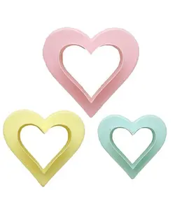 کاتر شیرینی اوستایل مدل قلب مجموعه 3 عددی ایرسامارکت