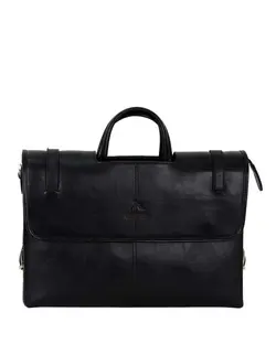 کیف اداری چرم زنانه مشکی چرم بارز Charm Barez مدل DZ1.nw