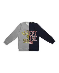 بلوز پسرانه طوسی مشکی فیورلا Fiorella مدل کالج