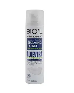 فوم اصلاح مردانه بیول Biol حاوی عصاره آلوئه ورا 200ml