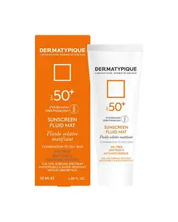 فلوئید ضد آفتاب SPF50 درماتیپیک Dermatypique مدل مت MAT