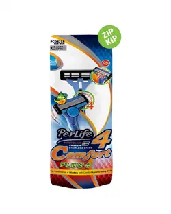 خودتراش چهار لبه PerLife مدل Comfort4 بسته 1 عددی