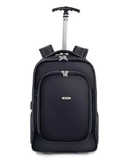 کوله پشتی مسافرتی چرخدار با دسته ترولی مشکی نیلپر توریستر Nilper tourister مدل مایان کد NTLB113smp-blk