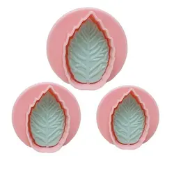 کاتر شیرینی اوستایل مدل برگ مجموعه 3 عددی ایرسامارکت