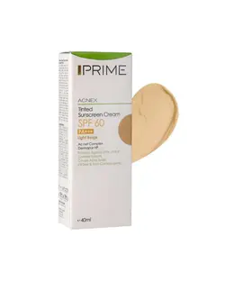 کرم ضد آفتاب رنگی SPF60 فاقد چربی پرایم Prime رنگ بژ روشن مناسب پوست مختلط تا چرب 40ml