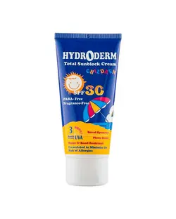 کرم ضد آفتاب بچگانه بی رنگ SPF30 هیدرودرم Hydroderm حجم 50ml