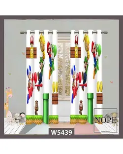 پرده کودک مخمل نوپه هوم Nopehome مدل پانچی طرح قارچ خور کد W5439