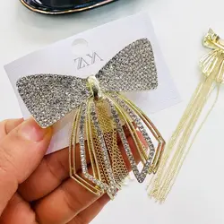 گیره فرانسوی پاپیون نگین آویزدار زایا