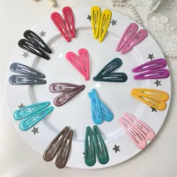 گیره مو تق تقی پاستلی سایز 7 سانتی ده عددی