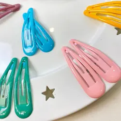 گیره مو تق تقی پاستلی سایز 7 سانتی ده عددی